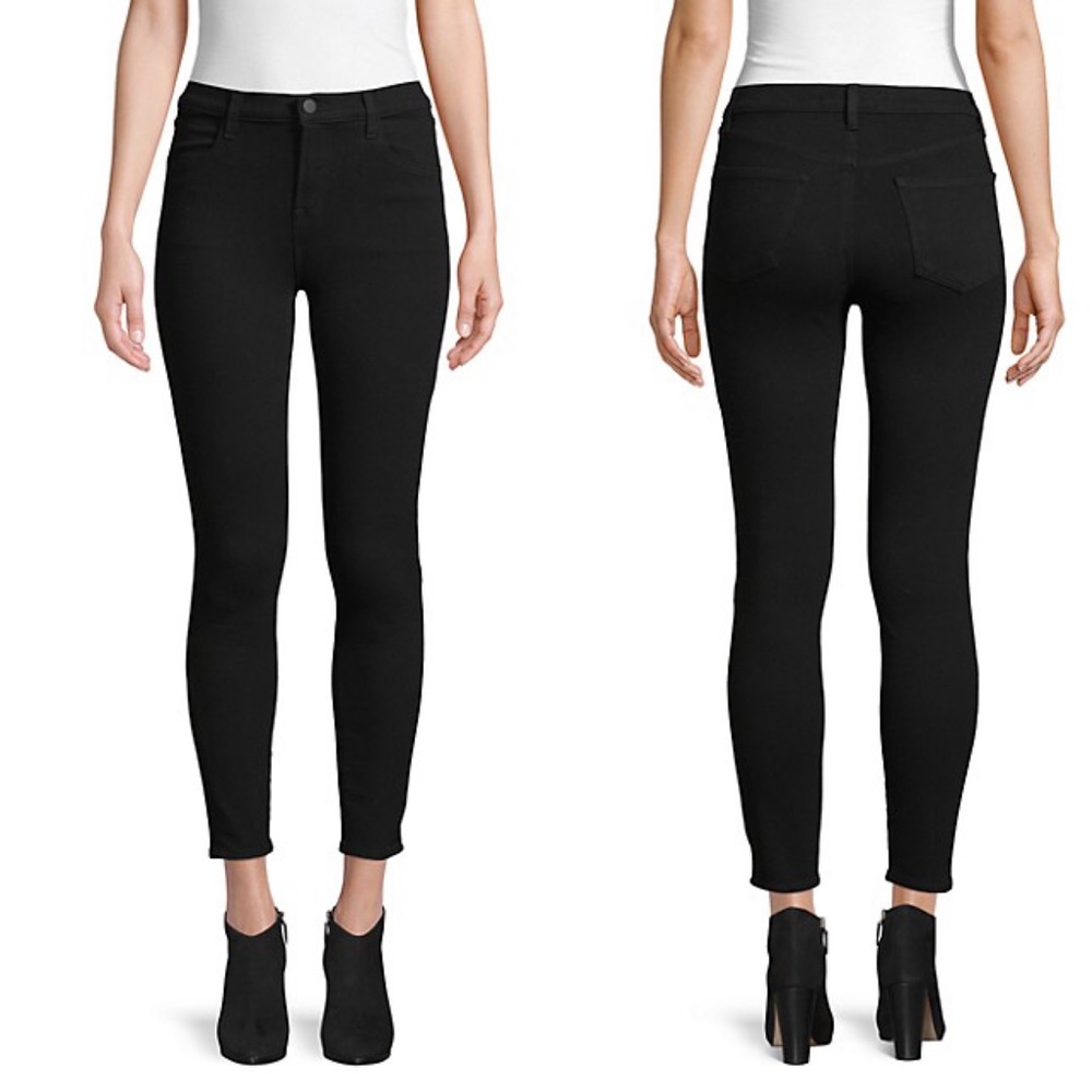 J Brand Alana black stretch high rise jeans 24